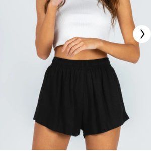 Princess Polly Black Distant Shorts